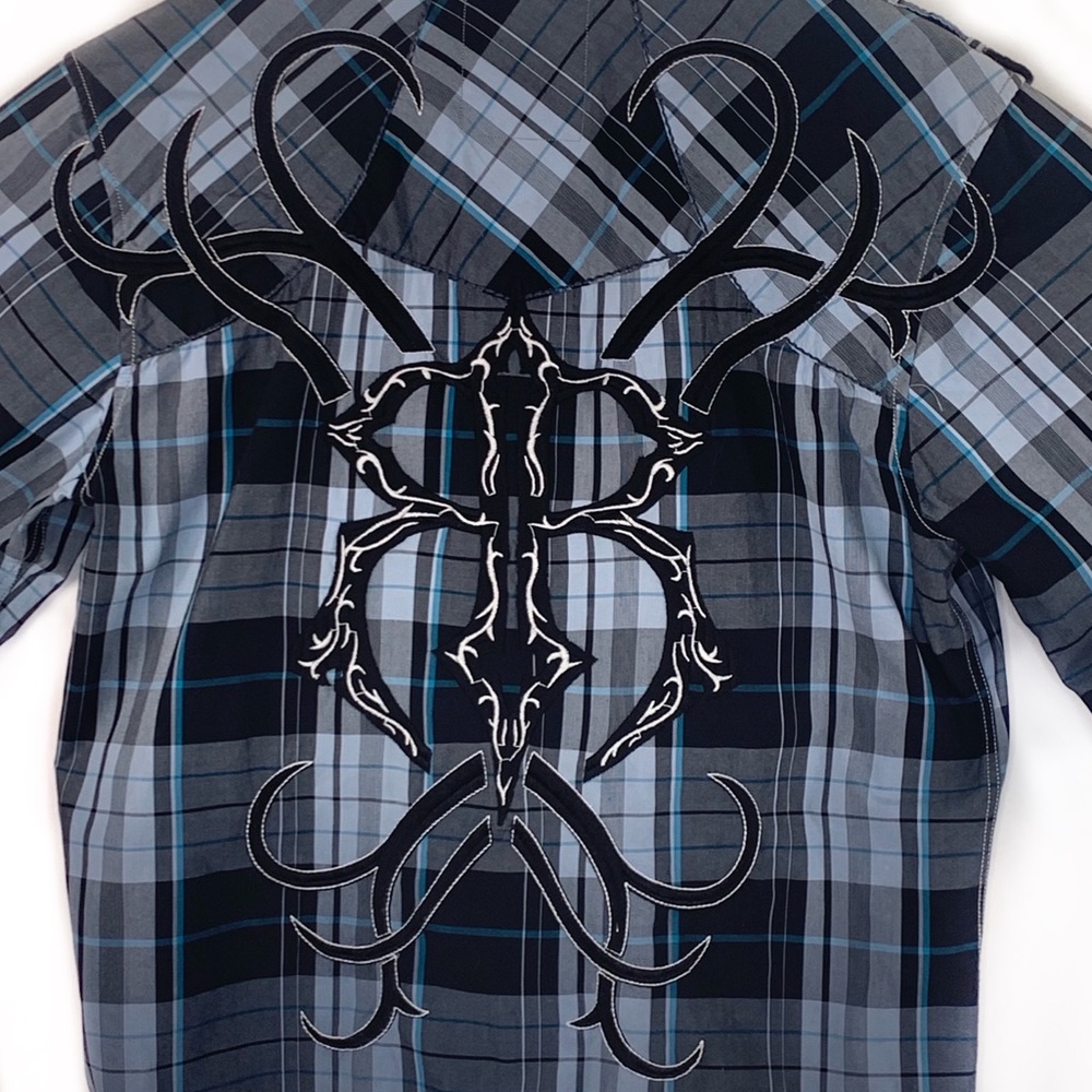Men’s Roar Embroidered Button Down Shirt